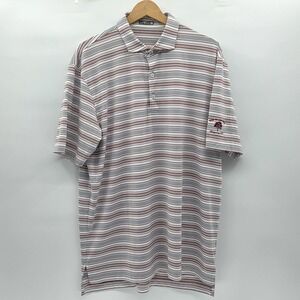 Genteal Kingsbury Performance Polo Shirt Mens Large Striped Golf War Of The Ages